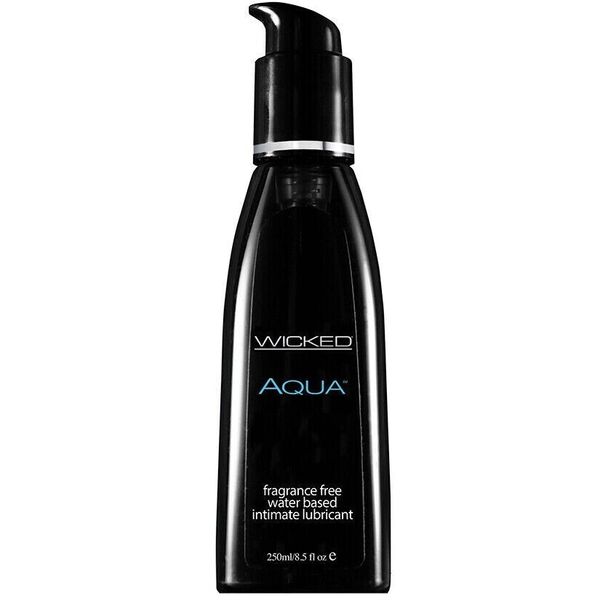 Wicked Aqua - Fragrance Free Lubricant - 8.5 fl oz Water Based Lube