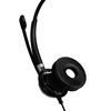 Dual USB Monaural Headset, 3.5mm, Black