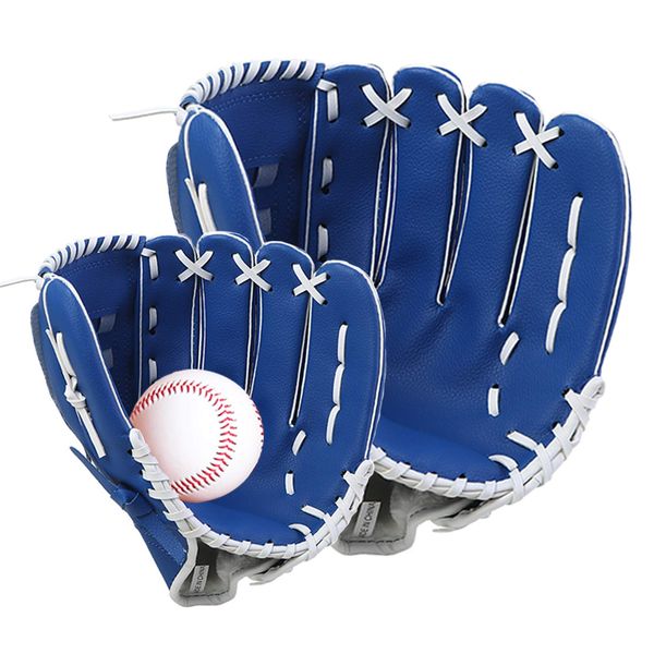 Smilerain Baseball Gloves, Baseball Gloves, For Kids, Easy Handling, Elementary School, Adults, Training, Leisure, Fuamily Sports, Baseball, Parent-child Gloves, Practice Ball, Set, Catch Ball,