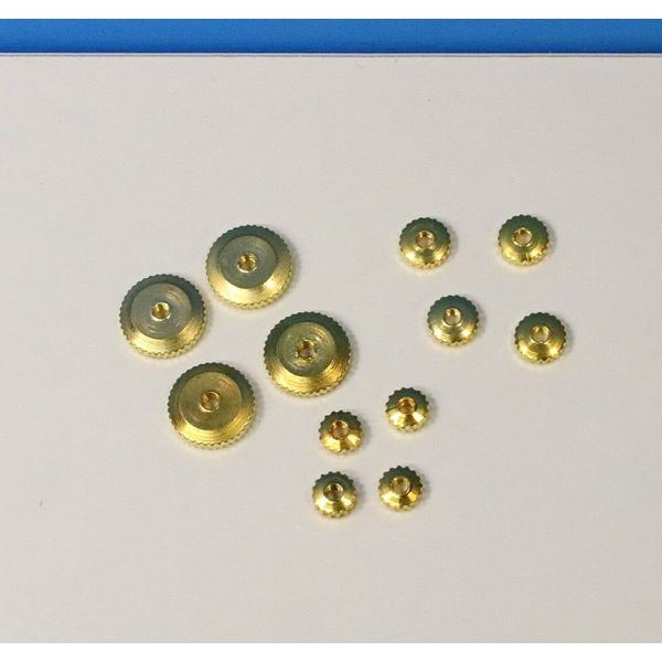 Replacement for Clock Hand Nut Assortment 12 Pieces Brass Grandfather Wall Mantel