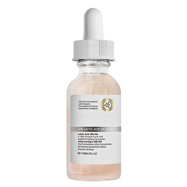 Lactic Acid 10% + HA Face Serum, 10% Lactic Acid Serum, Dark Spot Remover for Face, Lactic Acid Face Moisturiser, Pore Minimizer, Hydrating Serum for Even Skin Tone, Antioxidation, Firming