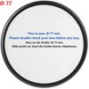 UV Filter with Filter Box, Diameter 77 mm Blocking Filter, Universal Glass Filter for Camera Lens, Blocks Ultraviolet Rays, Camera Lens Protection