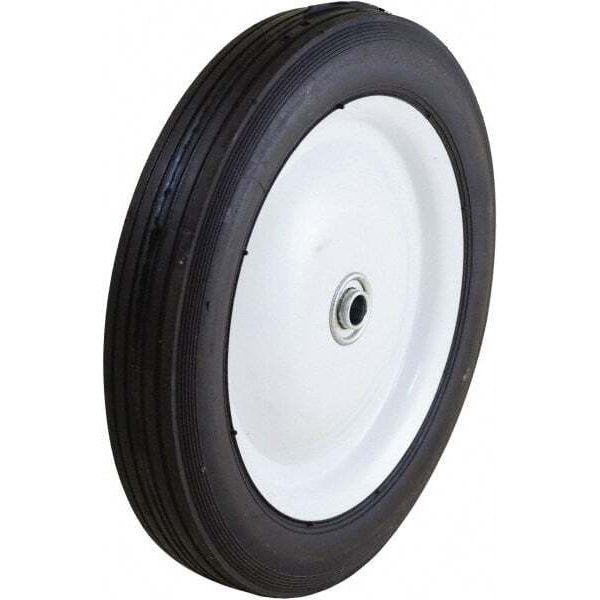 Marathon 401 Semi-Pneumatic Rubber Caster Wheel: 10" Diameter, 150 Lb Capacity
