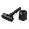 Safety Razor Matte Black.  Adjustable Settings 1-6 Shaving Razor