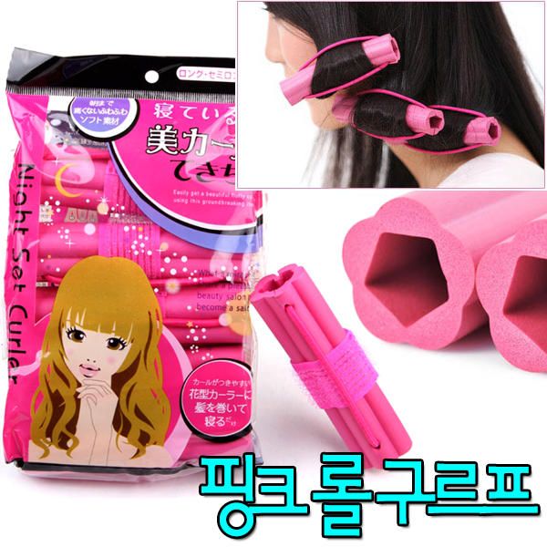 563 Lap Goddess Hair Roll 3 Set (18 Pieces) Pink Roll Group Tick Tick