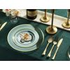100 Clear Plastic Plates Set 10 Inch Plastic Dinner Plates Fancy Disposable Pl