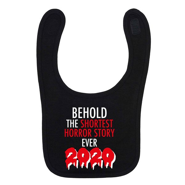Flox Creative Black Bib Shortest Horror Story Ever 2020