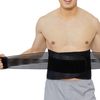 NeoTech Care Neoprene Back Brace for Optimal Support and Pain Relief - Adjustable Compression Belt for Lumbar Stability - Comfortable and Breathable Lower Back Support (Black, Size XXL)