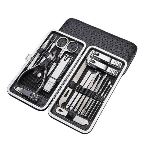 [RGO2O20Q] High-strength stainless steel nail care set 19 types of nail self