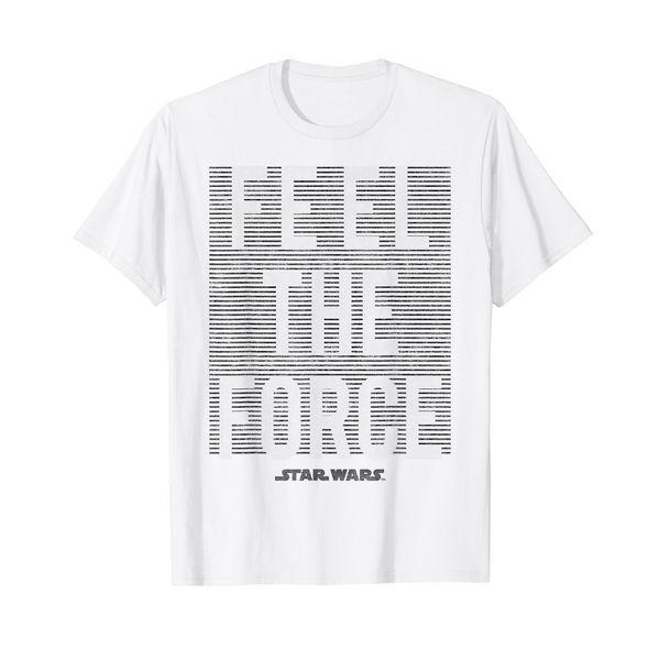 Star Wars Last Jedi Force Feels Lines Stamp T-Shirt