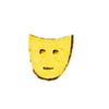 Gold Drama Face/Mask Nail Stickers/Decals