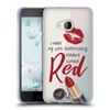 Head Case Designs Red Lipstick Makeup Obsession Soft Gel Case Compatible for HTC U Play/Alpine