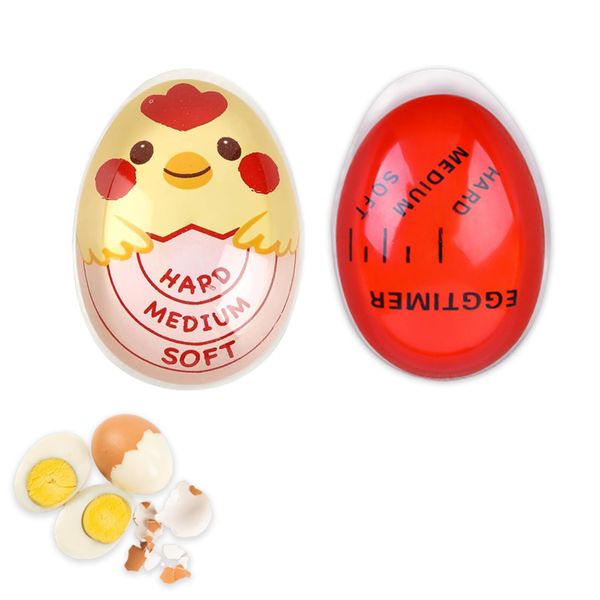 2 Pcs Egg Timer, Egg Timers for Boiling Eggs, Colour Changing Boiled Egg Timer, Reusable and High-Resolution Egg Boiling and Hard Boiled Eggs Heat Sensitive Safe Durable Kitchen Tool