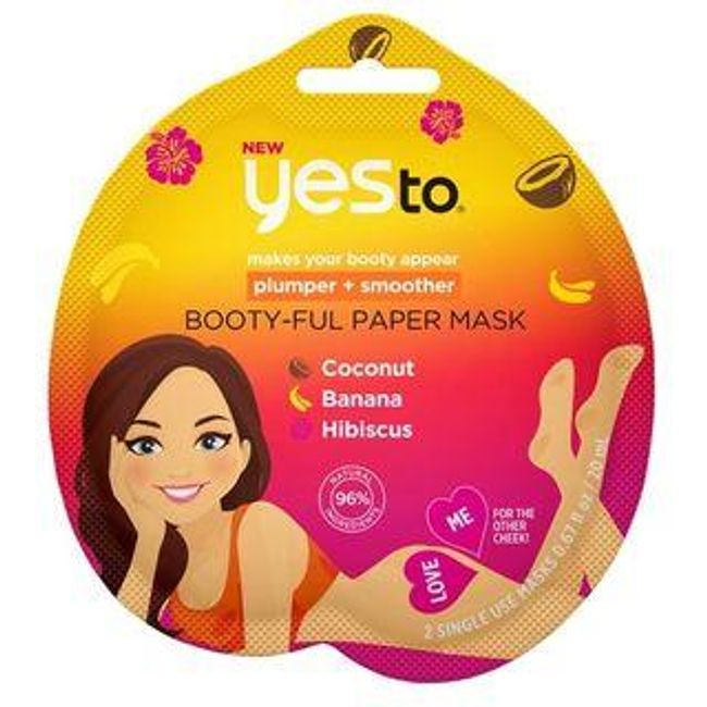 Yes To - Plumper + Smoother Booty-Ful Paper Mask