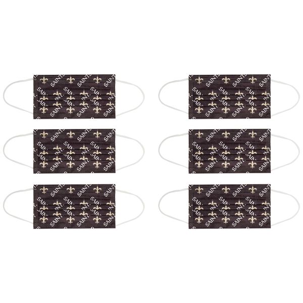 LOGOBRANDS Disposable Face Covering - 6 Pack, Team Color