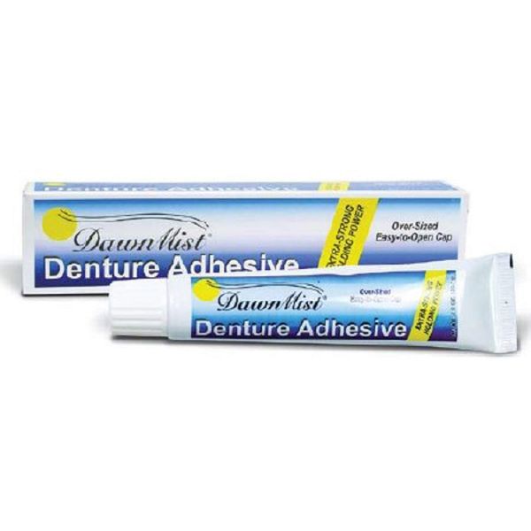 Dawn Mist Denture Adhesive, Extra Hold, Zinc Free, 2 Ounce, White, DA2 (BX/36)