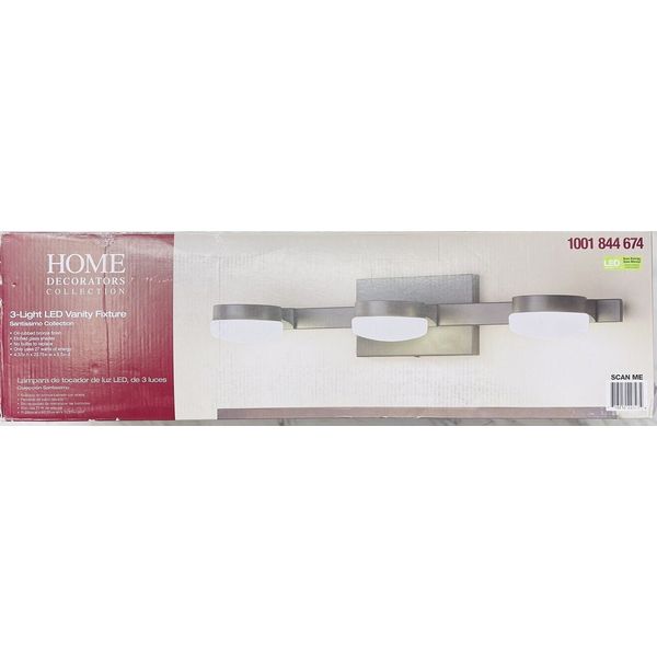 Home Deco 40Watt Equivalent 3Light Oil Rubbed Bronze Integrated LED Vanity Light