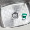 iDesign Orbz Sink Mat, Regular Plastic Dish Draining Mat, Non-Slip Mat for Sink, Clear