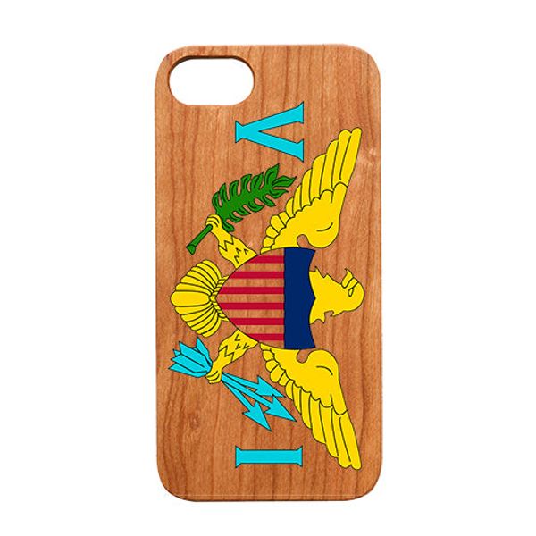 Flag Virgin Islands - UV Color Printed - iPhone 5/5S/SE Universal / Cherry