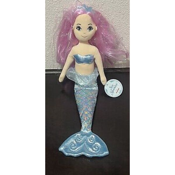 Sea Sparkles By Aurora Crystal Mermaid Plush, 18 inches New