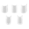 2 Bag U Tip Keratin Clear Granule Beads for Hair Extensions Bonding or Rebond, Nail Shaped Fusion Glue Pack White Clear Hair Extension Fusion Keratin U Glue Tips Rebond Granules