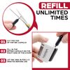 ExtraMark Identity Theft Protection Blockout Stamp - Roller Stamp with Two Replacement Ink Tubes - Yellow Unit