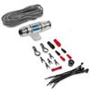Belva BAK86 Red 8 Gauge Amplifier Wire Kit with 6-Channel RCA Cable