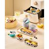 50-Pack 6.8oz Rectangular Aluminum Foil Baking Pans - Disposable Mini Cake Pans with Lids, Cheesecake & Bread-Black