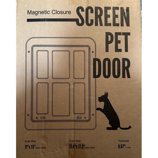 PETLESO Magnetic Closure Screen Pet Door