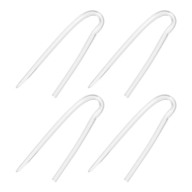 Hemobllo 4 Pcs BTE Earmold Hearing Aid Tubing- PVC Preformed Clear Tubing BTE Hearing Aid Earmold Tubes Replaceable Earmold Tubing (3.3 * 2.0mm)