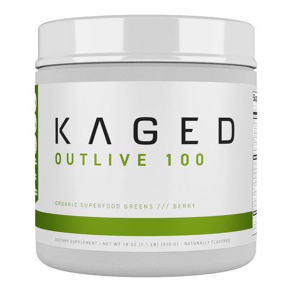 Kaged Organic Greens Superfood Powder | Berry | Wellness with Supergreens | Apple Cider Vinegar | Ashwaghanda | 30 Servings