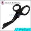 BLACK TACTICAL Fluoride Coated Blades Trauma Paramedic EMT Shears Scissors 5.5"