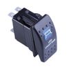 E Support™ 12V 20A Bar Rocker Toggle Switch Blue LED Light Car Boat 5Pin