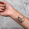 4 x 'Hermit Crab Crawling On Beach' Temporary Tattoos (TO00071676)
