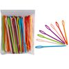 100PCS Plastic Sewing Needles for Beginners,Colored Sewing Needles,Darning Needles,Eye Blunt Needles,Hand Sewing Needles-7CM