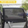 4pcs Car Front Rear Window Screen Sun Shade Mesh Cover Windshield Sunshade Visor