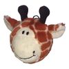 Pet Lou 4 Inch Squeaky Giraffe, Orange (11189)