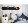 Snowboard storage rack wall mount (100% Steel) (Black)