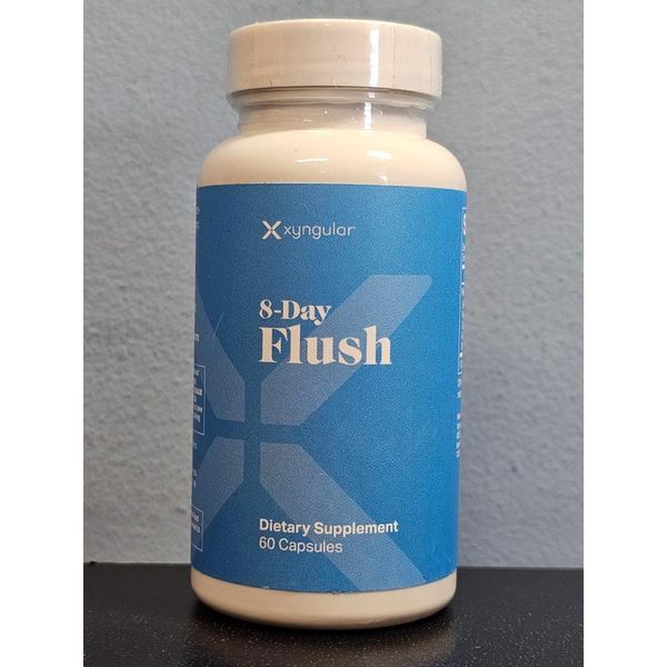 Xyngular 8-Day Flush Dietary Supplement 60 Capsules - New / Sealed! Exp 10/2025