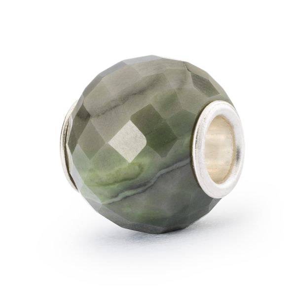 Trollbeads Round Green Calcite Facet Bead
