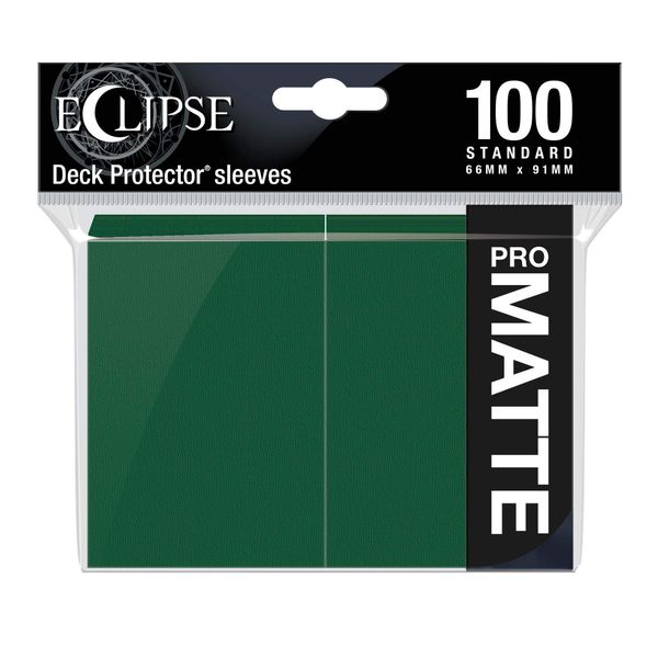 Ultra Pro E-15617 Eclipse Standard Matte Sleeves - Forest Green (Pack of 100)