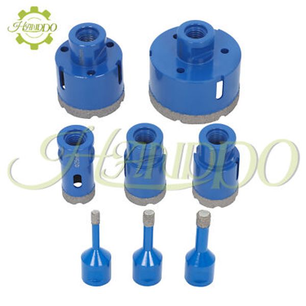 8pcs Diamond Drilling Core Bits Beveling Porcelain Tile Marble Grinder Hole Saw