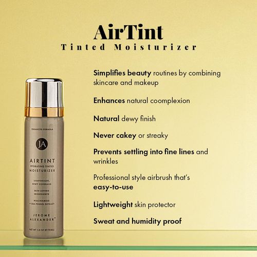 Jerome Alexander MagicMinerals AirTint Tinted Moisturizer AirBrush Spray Light | Tinted Moisturizer Spray with Anti-Aging Ingredients | Light Medium |2PC