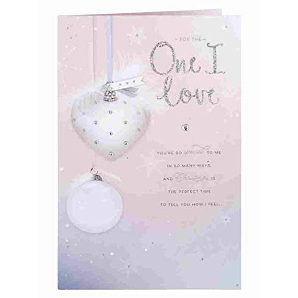 Soft Baubles One I Love Christmas Card
