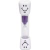 Kids Toothbrush Timer ~ 3 Minute Smiley Sand Timer for Brushing Children's Teeth (Purple)