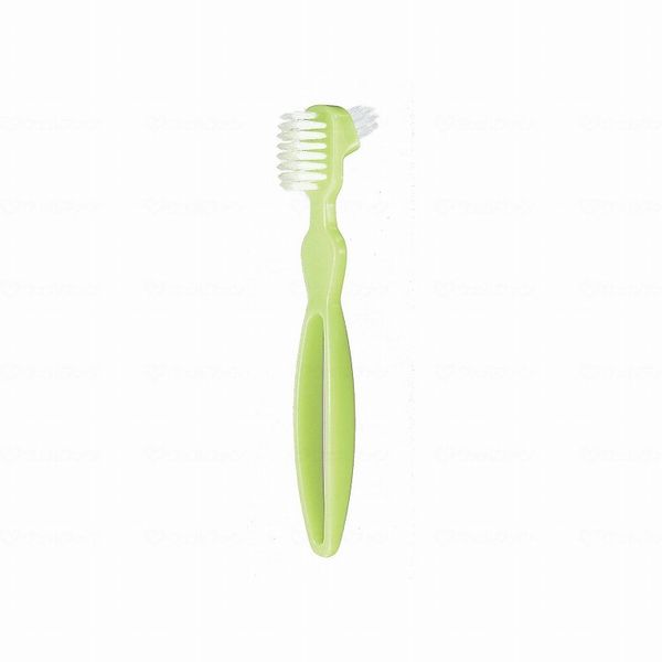 Pigeon Tahira Clean Smile Denture Cleaning Brush, Green (Cash on delivery not available)