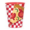 Amscan 422017 Pizza Party Plastic Favour Cup-1pc, Multicolor, 473 ml