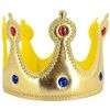 Soft Gold Royal Crown with Jewels