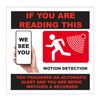 Motion Detection Camera Smart Phone Security Stickers / 2 Pack + FREE Shipping