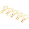 Pack of 100 Brass Ring Terminals Kit M6 Connector Assortment Kit 6.2 mm Ring Terminals